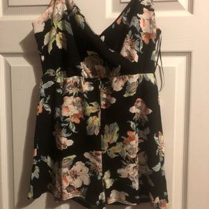 black floral romper